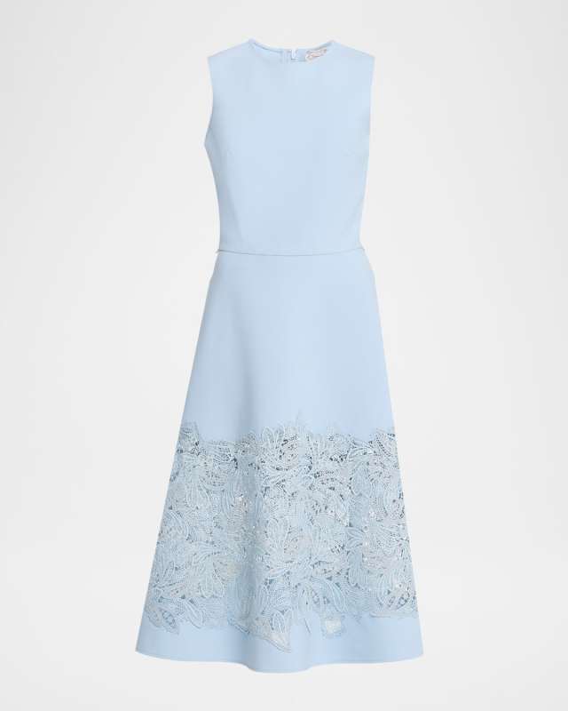 Lace Guipure Wool Day Dress